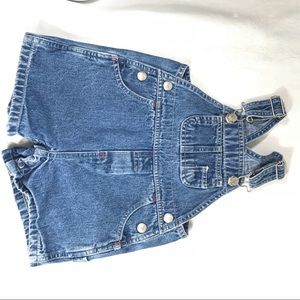 Baby gap denim shortalls 6-12 mos.